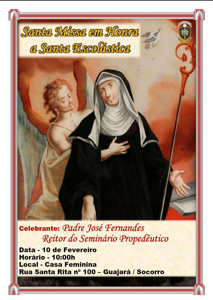 Santa Missa Solene em honra a Santa Escolástica